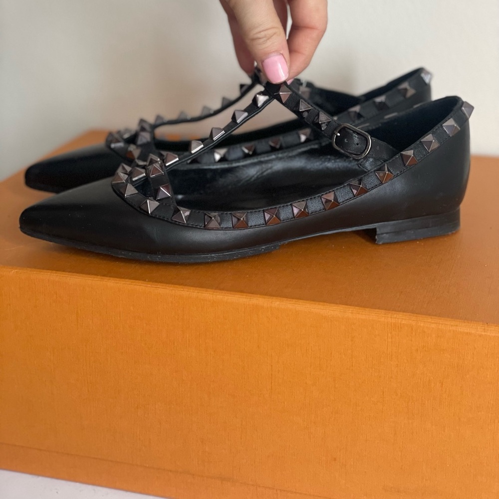 Valentino rockstud inspired flats